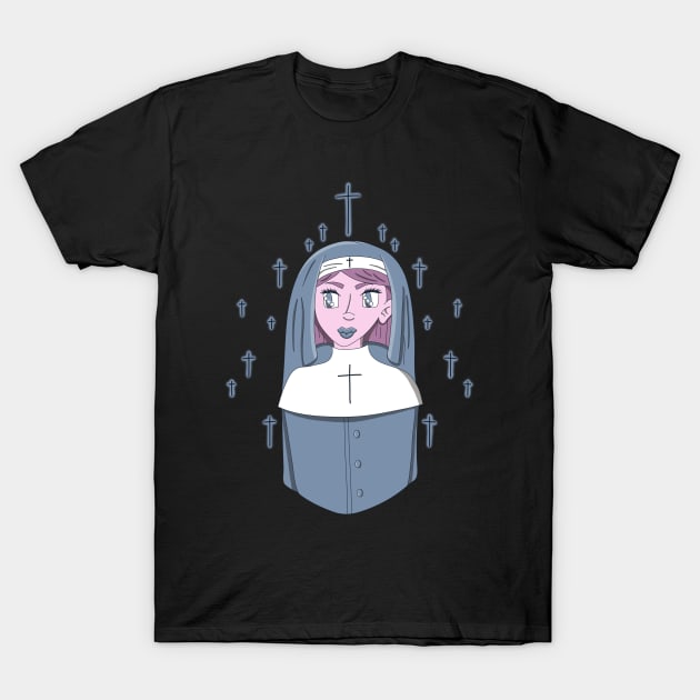 Nun T-Shirt by Inkpoof